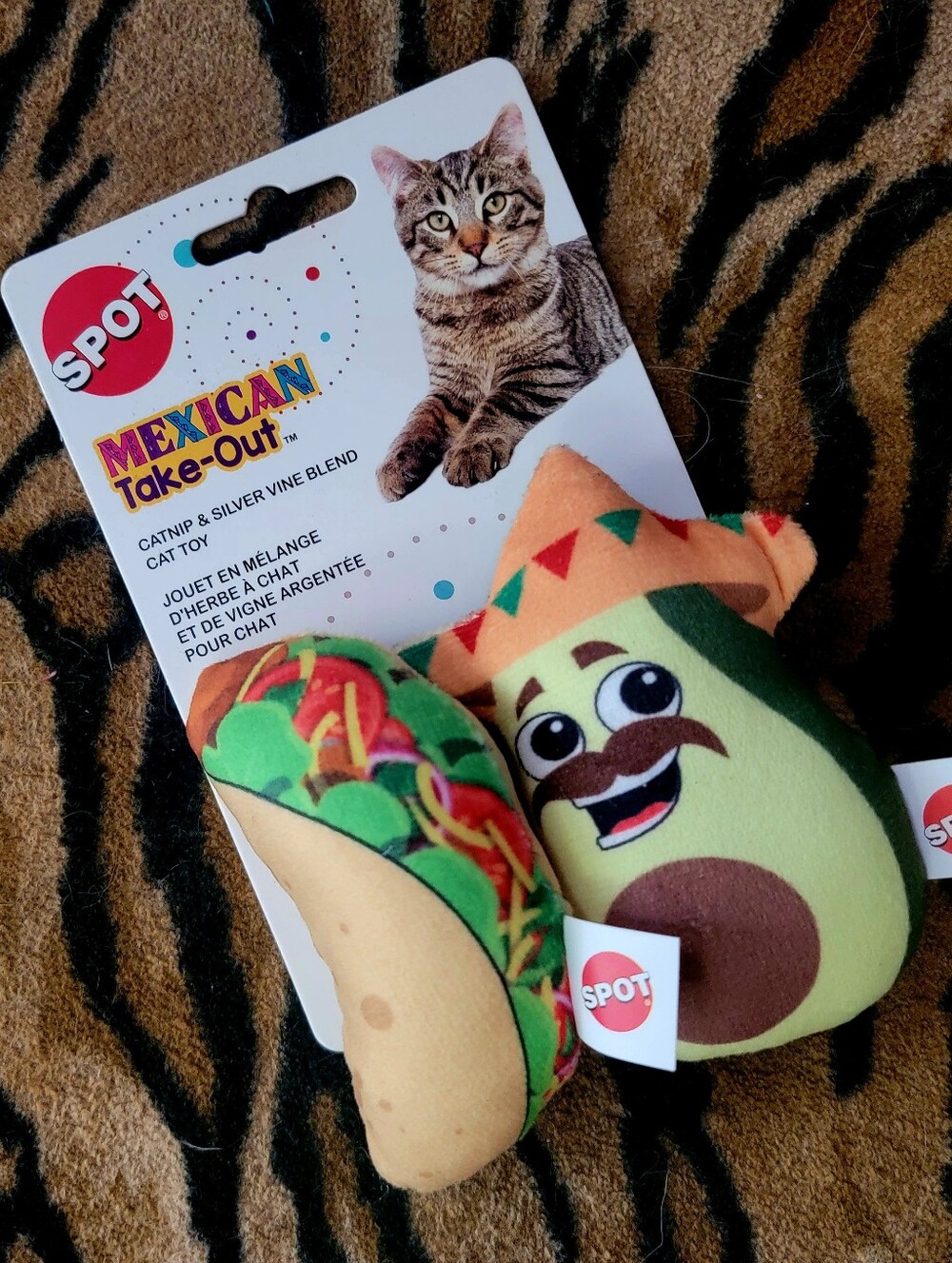 Spot Cat Mexican Take-Out Catnip Toy  Various Styles New Ea.